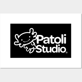 Patoli Studio Logo white Posters and Art